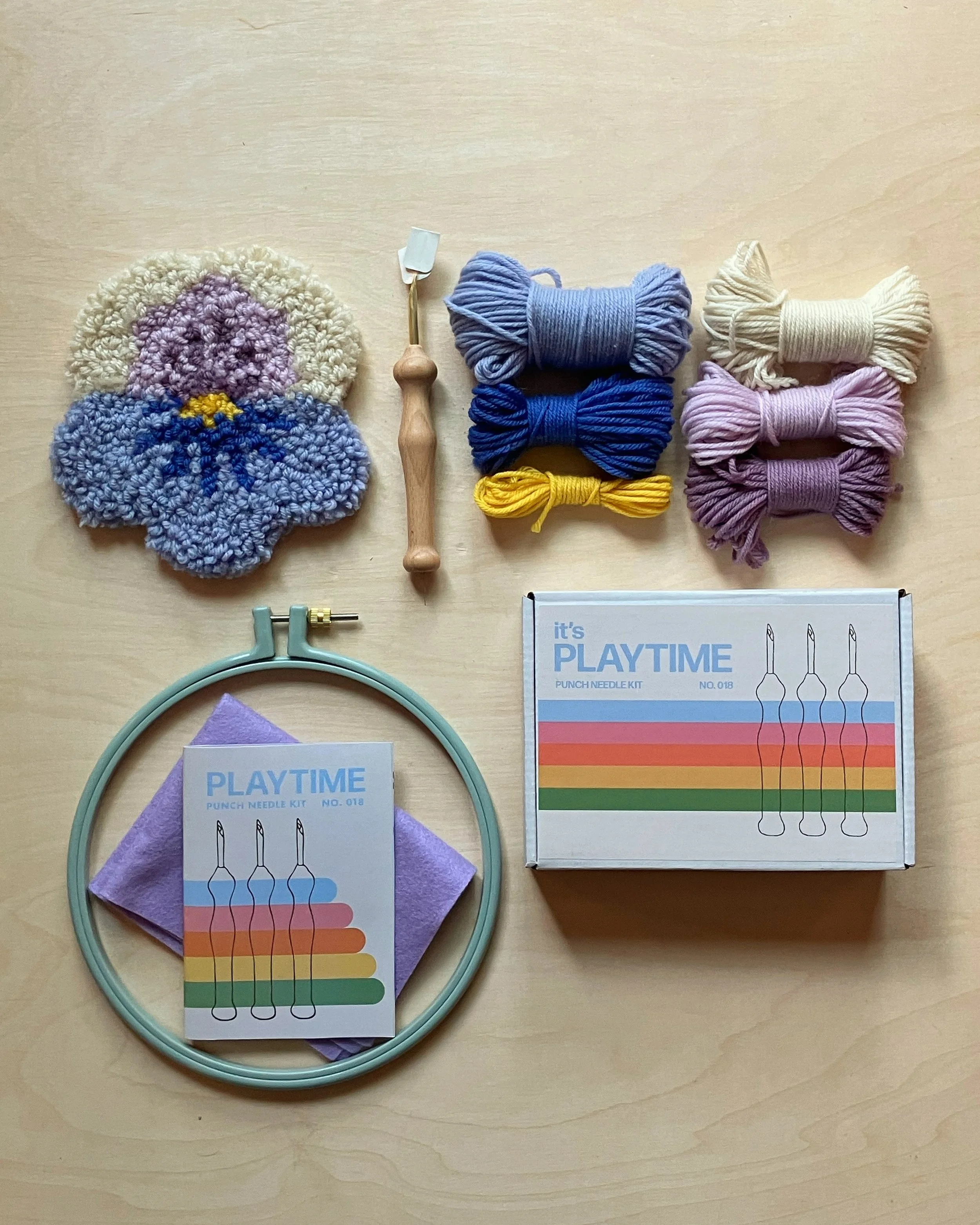 Pansy Punch Needle Kits — LMTWEET | art & design